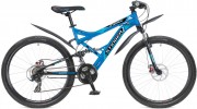 Велосипед STINGER 26' двухподвес, VERSUS D диск, синий, 21 ск., 16' 26 SFD.VERSUD.16 BL 5